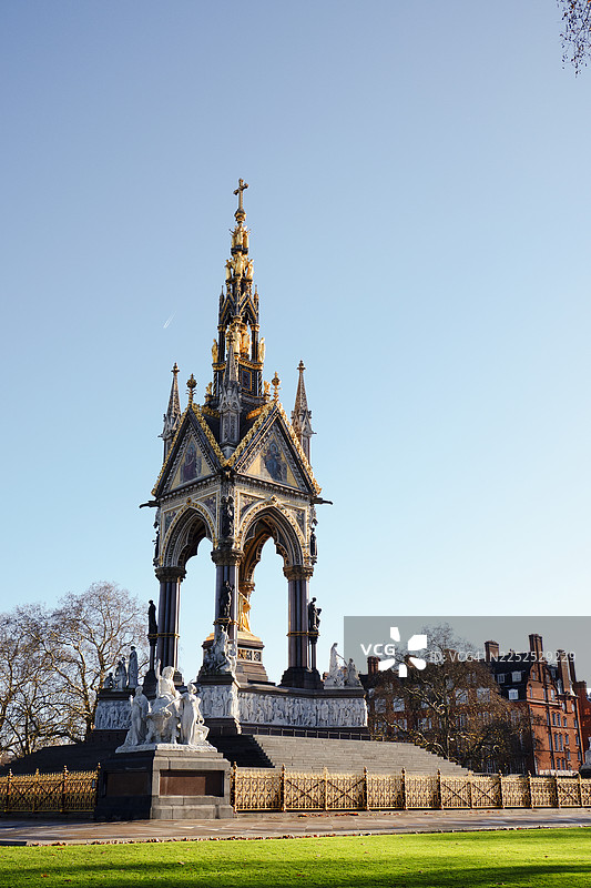 阳光明媚的冬日阿尔伯特纪念堂图片素材