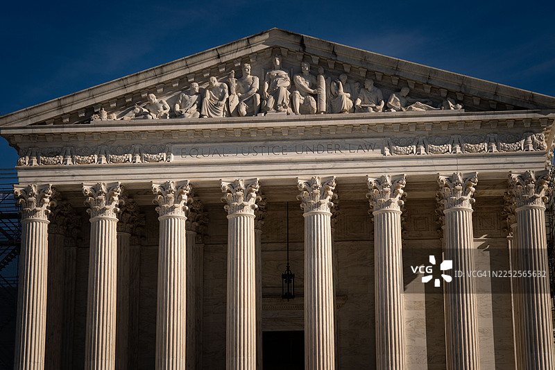 美国最高法院大楼正面图片素材