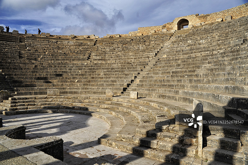 突尼斯杜加古城剧院图片素材