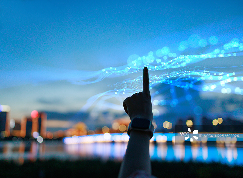 人类利用大数据图片素材