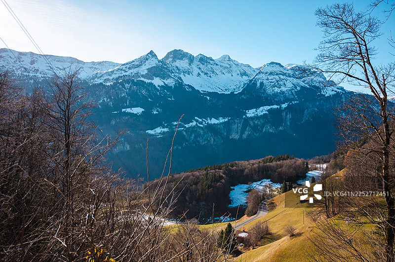 瑞士山景图片素材