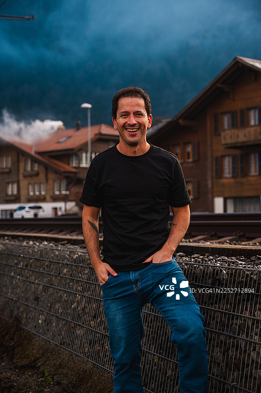 因特拉肯的游客图片素材