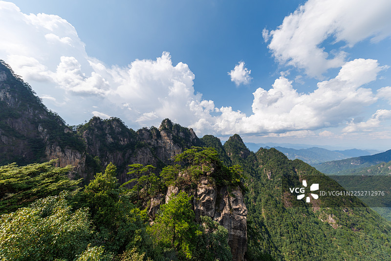 夏季中国杭州大明山景色图片素材