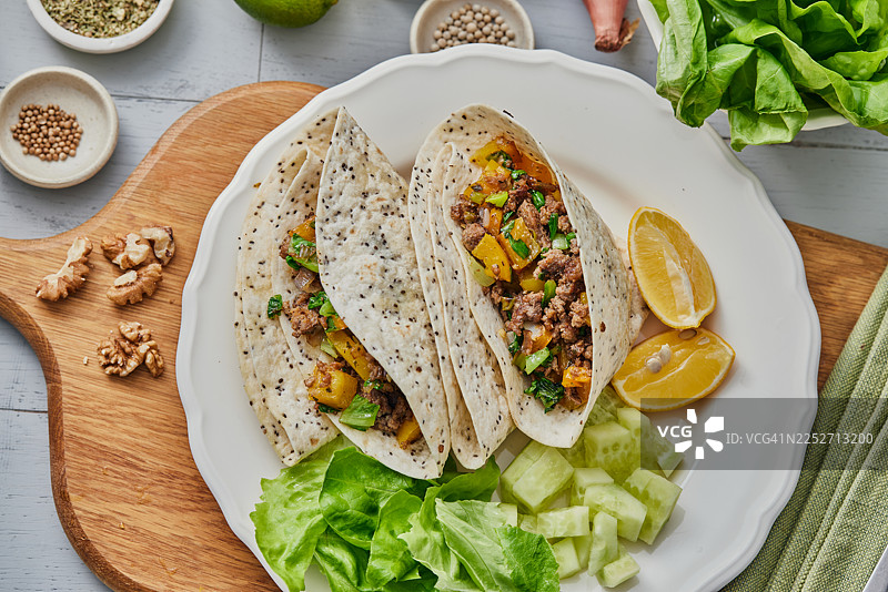 墨西哥卷饼街头小吃图片素材