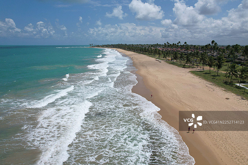 巴西，加利尼亚斯港，高墙海滩图片素材