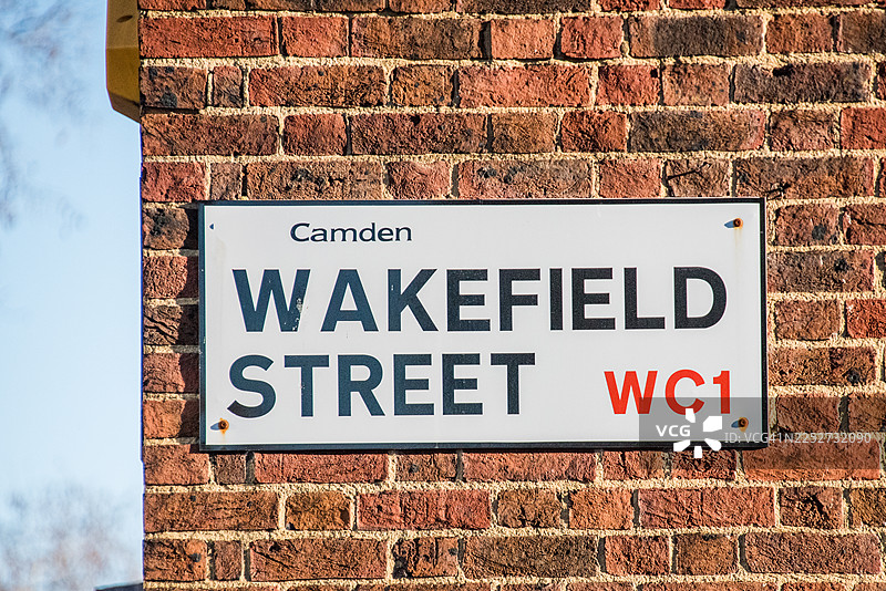 沃克菲尔德街卡姆登标志图片素材