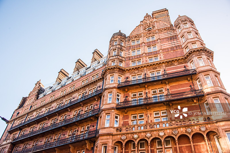罗素酒店的陶土外墙图片素材