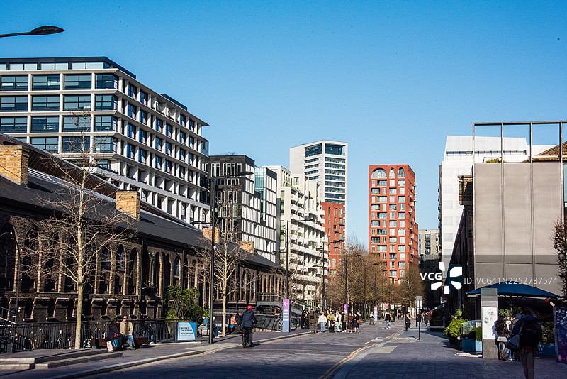 国王十字区现代高层公寓楼图片素材