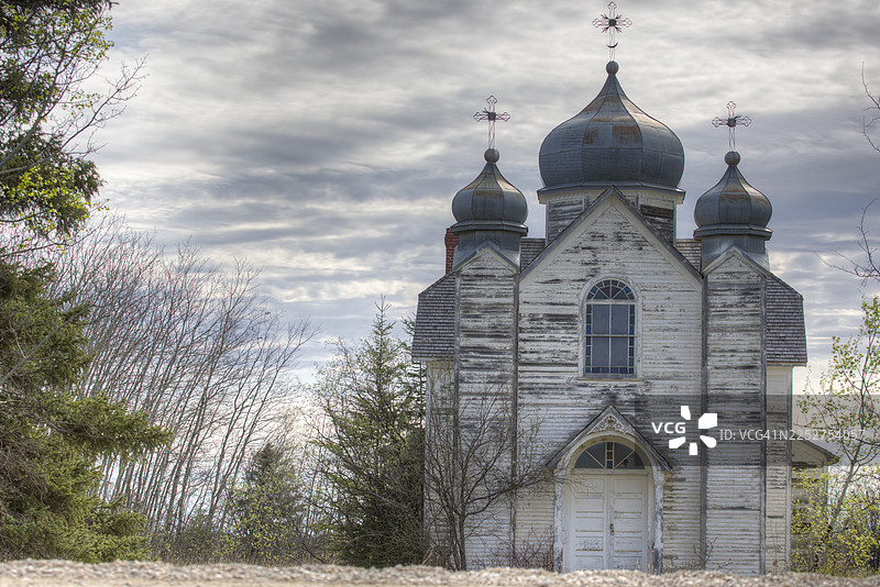 废弃的乌克兰教堂图片素材