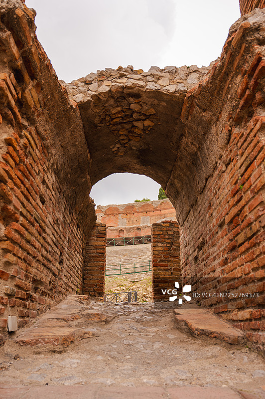 陶尔米纳古希腊剧场图片素材