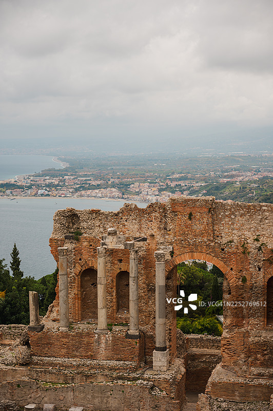 陶尔米纳古希腊剧场图片素材