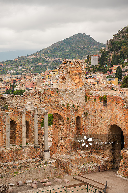 陶尔米纳古希腊剧场图片素材