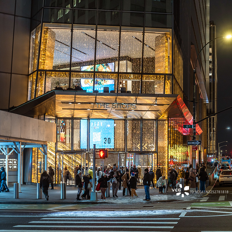 纽约哈德逊城市广场购物中心图片素材