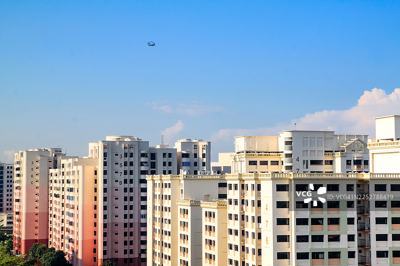新加坡北部地区政府组屋（HDB）楼群图片素材