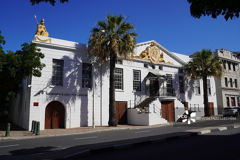 南非开普敦，德斯蒙德和莉亚·图图故居（旧粮仓建筑）图片素材