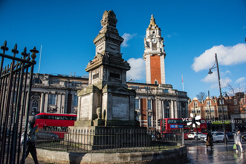 泰特图书馆和温德拉什广场战争纪念碑图片素材