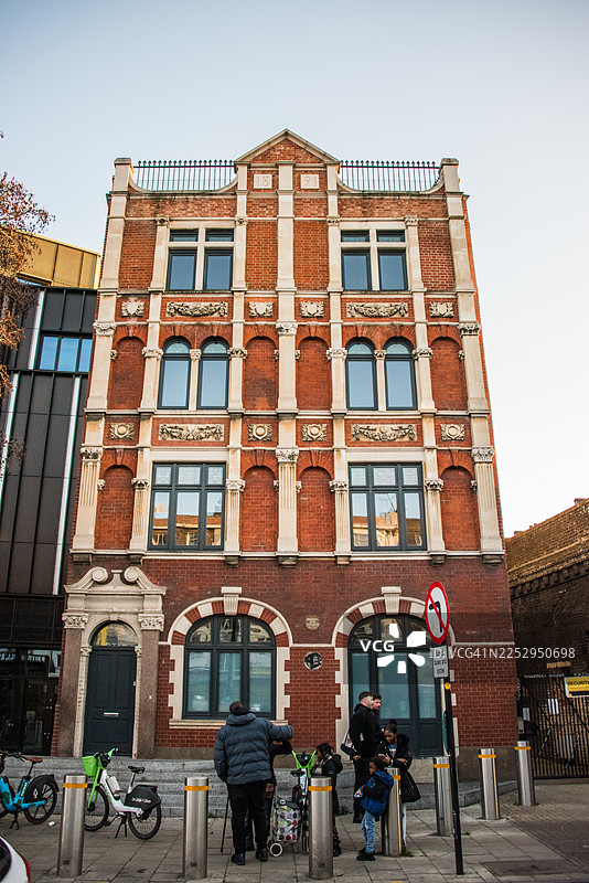 布里克斯顿历史悠久的沃尔顿旅馆洗衣房大楼图片素材