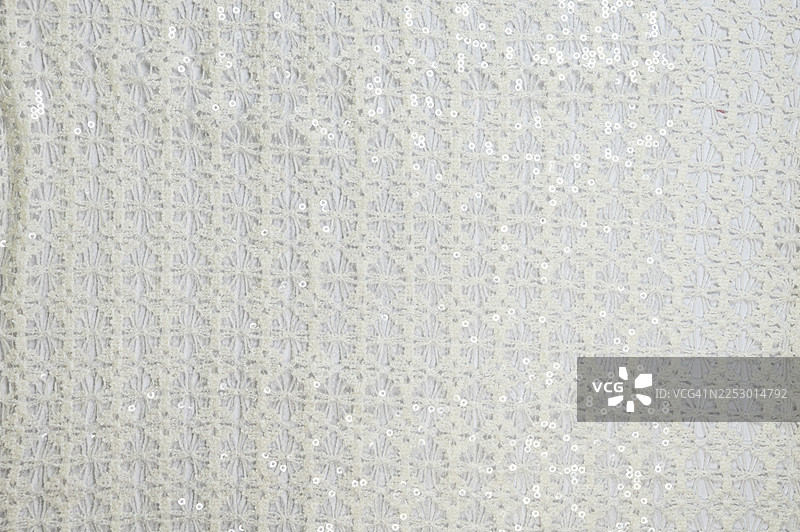 全画幅拍摄的白色刺绣蕾丝面料图片素材