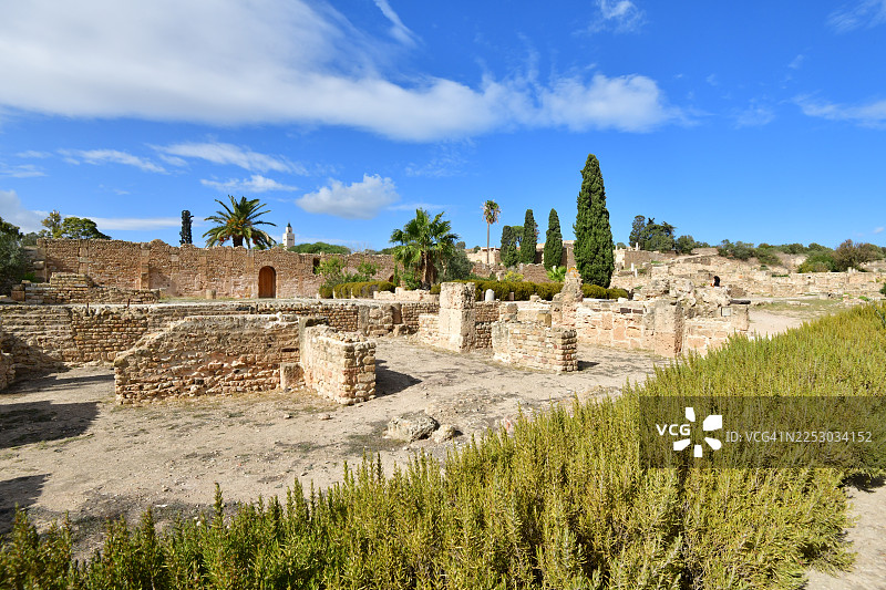 迦太基的罗马别墅图片素材