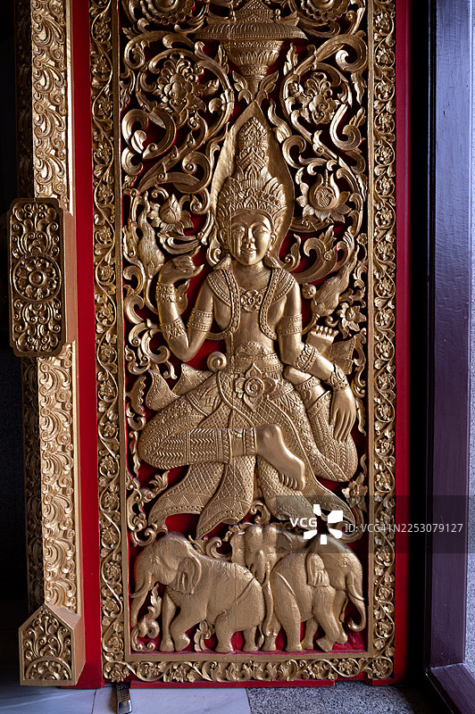 门板，菩提寺，乌隆他尼图片素材