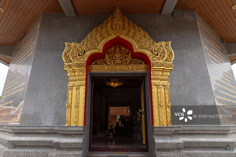 Wat Phothisomphon 的装饰性入口，乌隆他尼图片素材