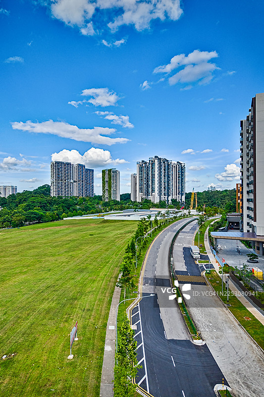 新加坡，公寓楼图片素材