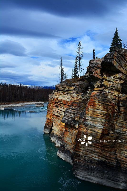 加拿大阿尔伯塔省阿萨巴斯卡河图片素材