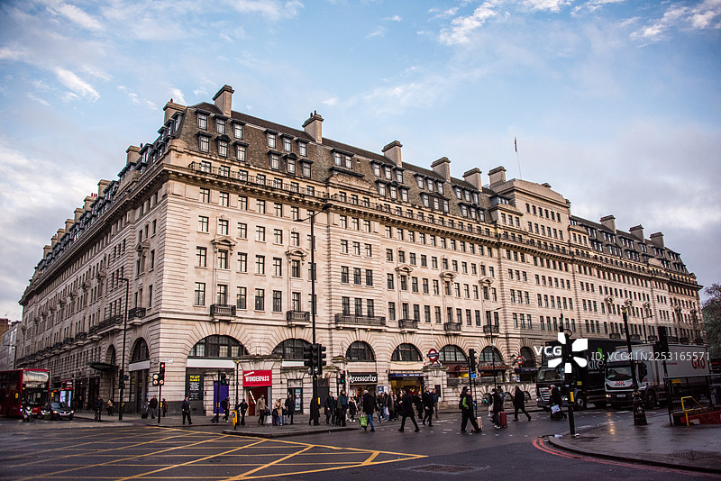 比肯霍尔大厦建筑透视图图片素材