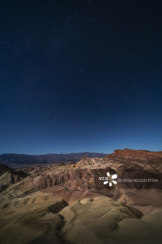 夜间的死亡谷图片素材