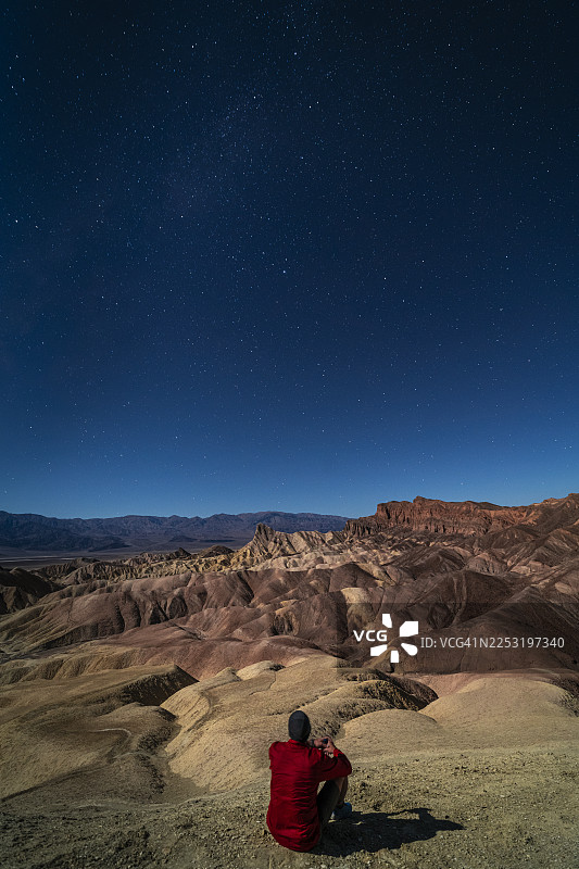 夜间的死亡谷图片素材