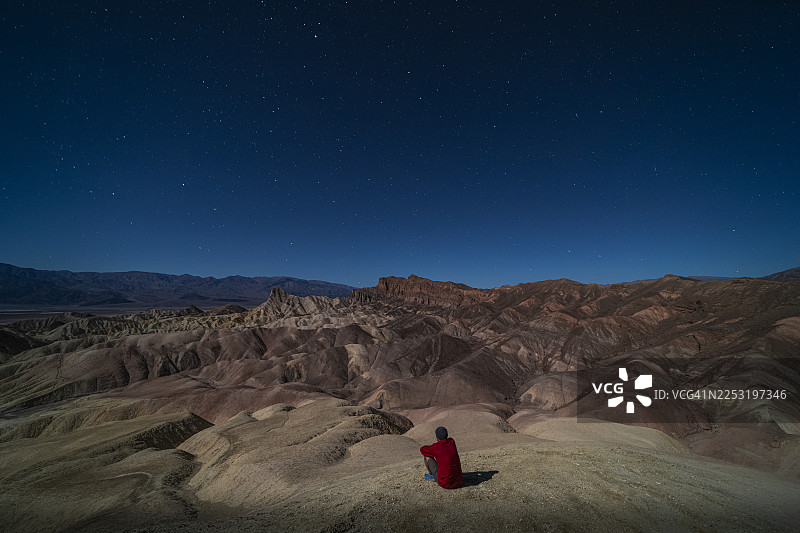 夜间的死亡谷图片素材