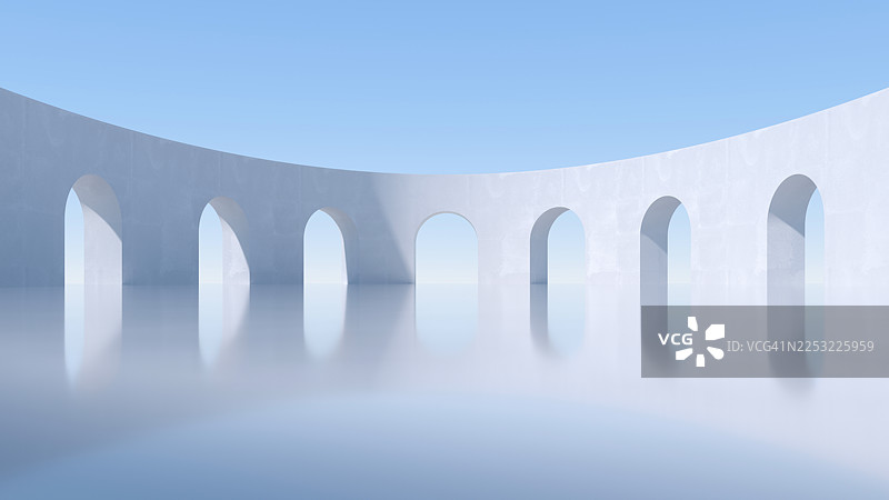 三维现代几何空间设计图片素材