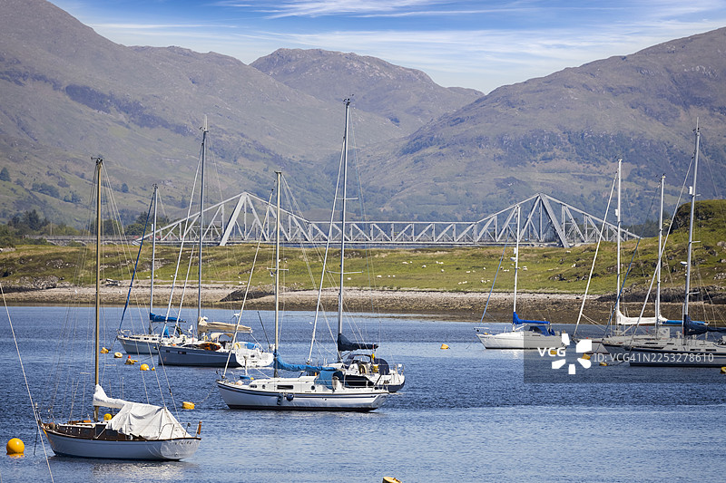 苏格兰假期 - 阿盖尔和比特的邓斯塔夫纳奇码头图片素材