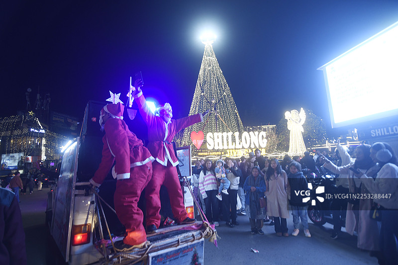 印度 शिलांग 节前庆祝活动图片素材