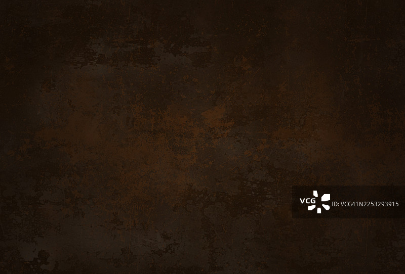 深棕色颓废纹理背景，带有微妙的锈色调图片素材
