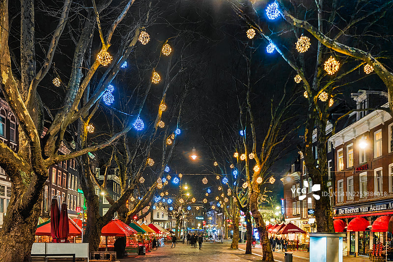 托尔贝克广场的圣诞灯饰图片素材