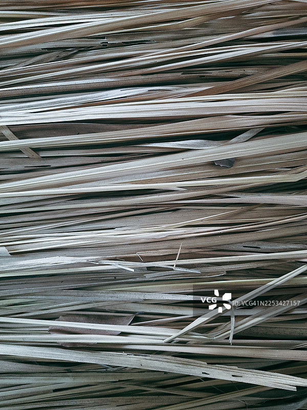 特写全景镜头，干稻草或干草质感背景图片素材