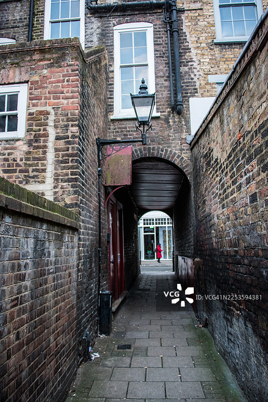 通往耶路撒冷通道的拱门狭窄小巷图片素材