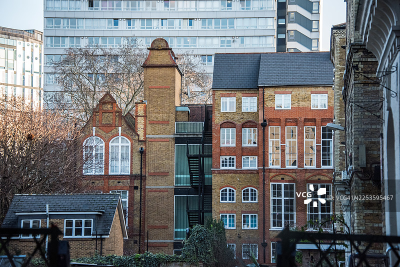 克勒肯威尔分层建筑外墙图片素材