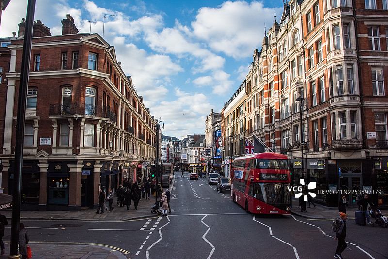 沙夫茨伯里大道与剧院区的交汇处图片素材