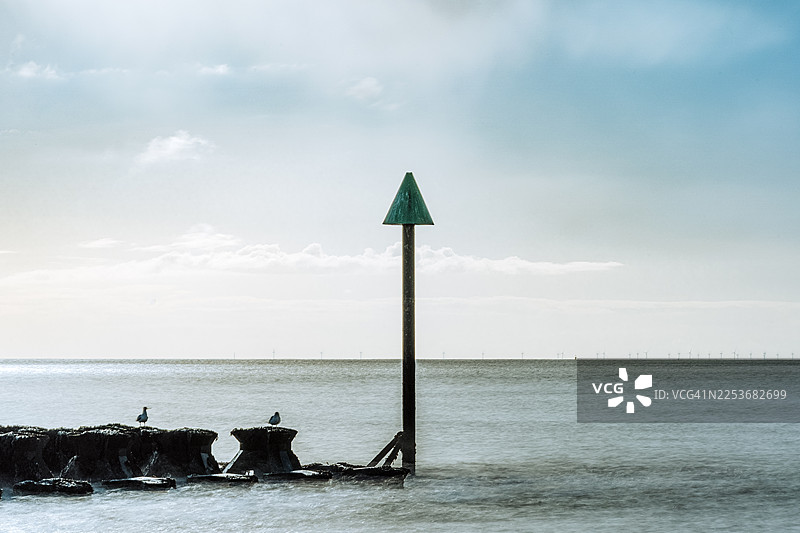 英国费利克斯托的海防工事图片素材