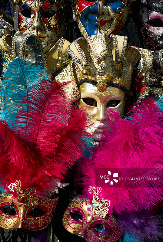 威尼斯面具展示图片素材