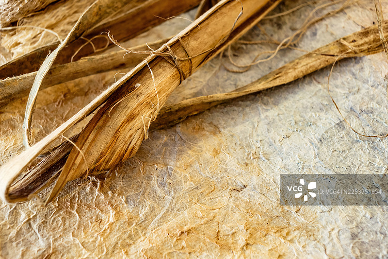 越南北部 Rhamnoneuron balansae 树制成的纸图片素材