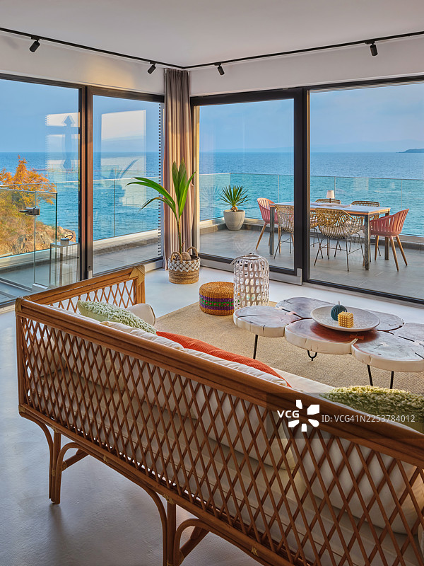 享有专属海景的公寓图片素材