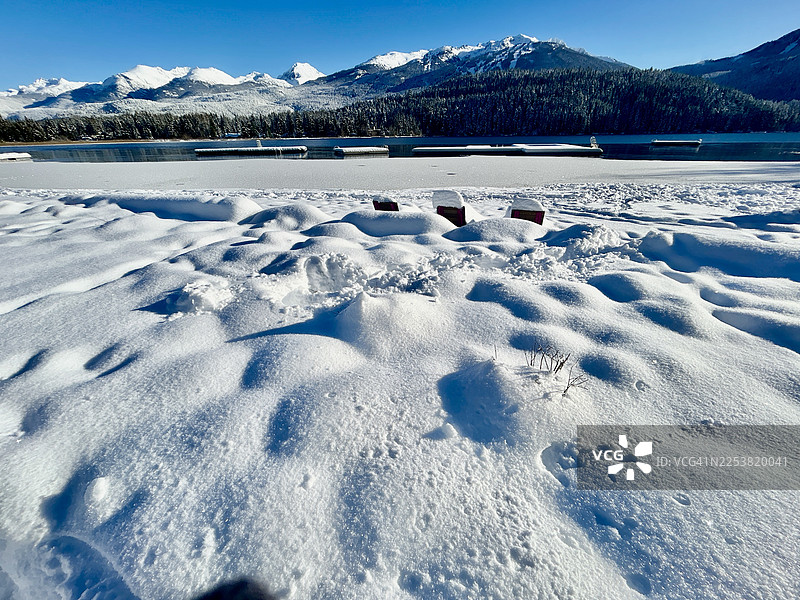从彩虹公园看阿尔塔湖图片素材