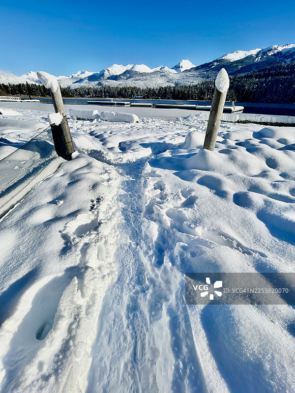 从彩虹公园看阿尔塔湖图片素材