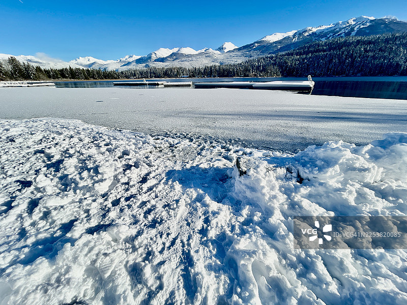 从彩虹公园远眺阿尔塔湖图片素材