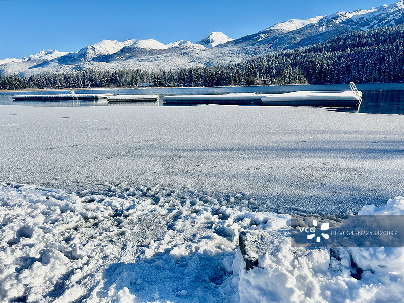 彩虹公园的阿尔塔湖图片素材