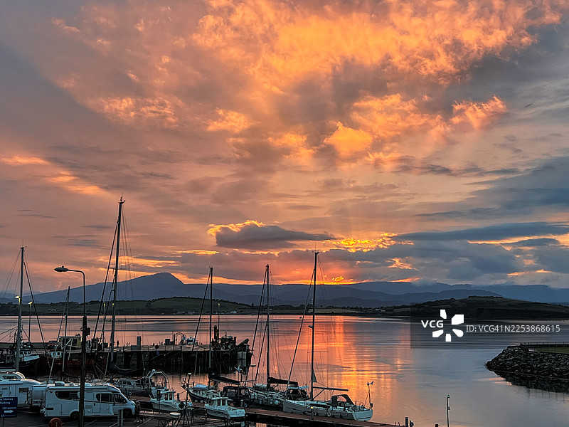 风景如画的爱尔兰和班特里湾图片素材