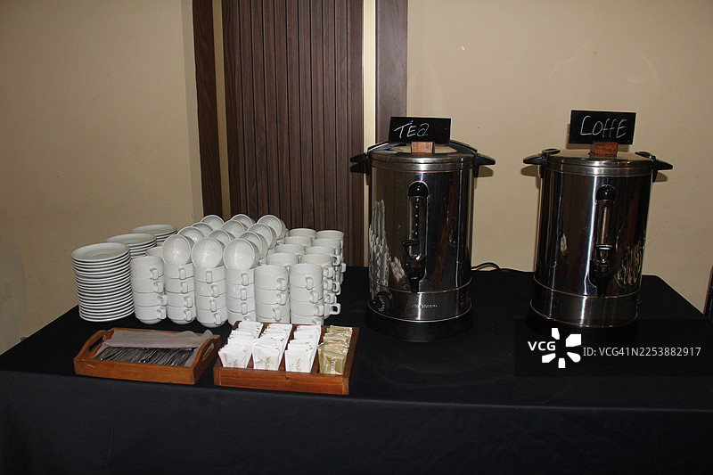 热茶和咖啡站图片素材